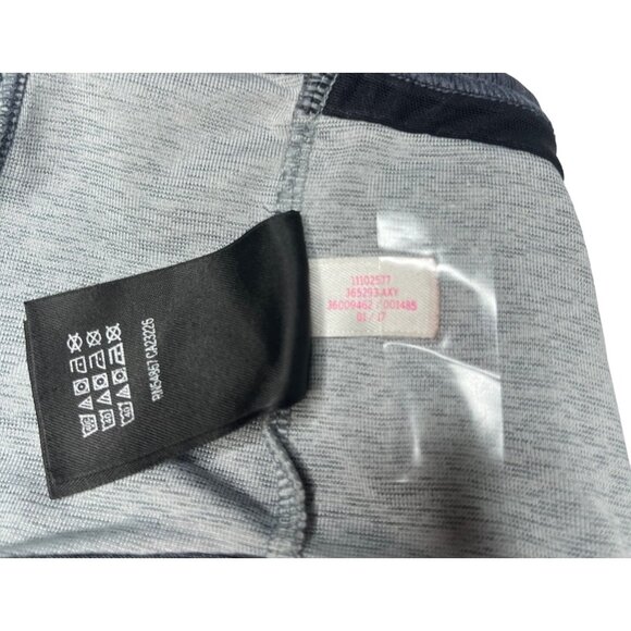 Victorias Secret PINK Strappy Sports Bra Size M Gray & Black Polyester/Elastane - Picture 3 of 11